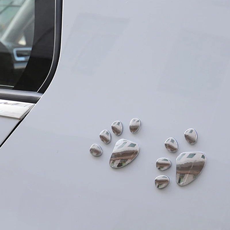 2 шт. автомобильные наклейки 3D металлический медведь лапа Стайлинг для Renault Megane 3 Duster Logan Captur Clio Chevrolet Cruze Aveo Captiva