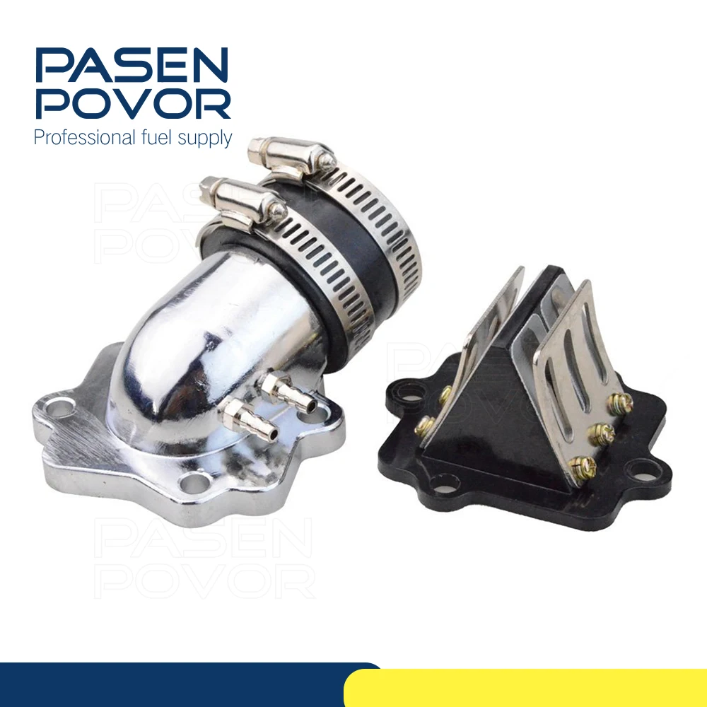 Intake Manifold with Reed Valves for 2 Stroke 50cc . Jog Moped Scooter