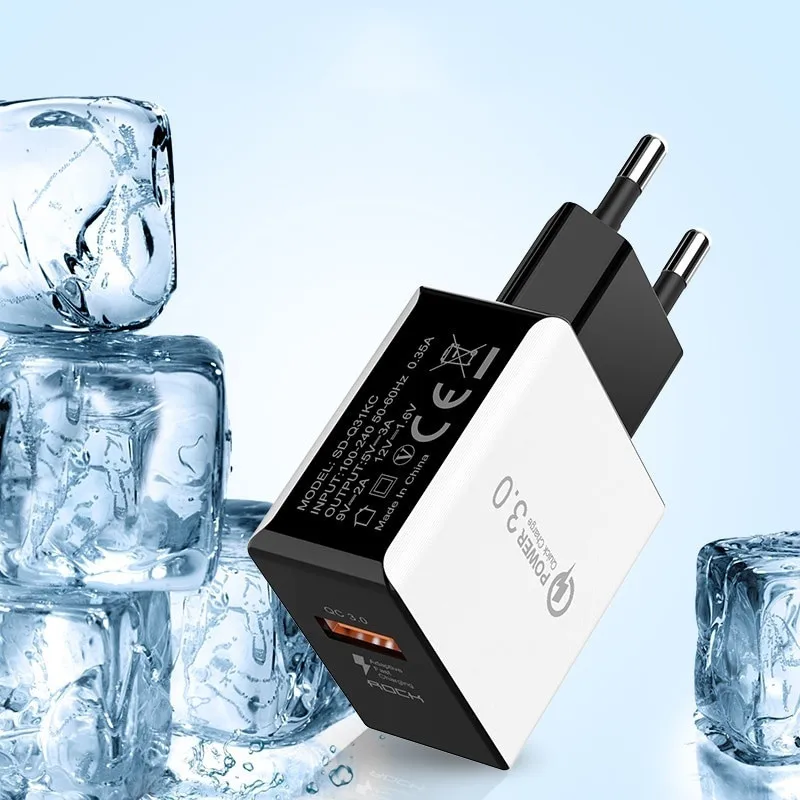 

Quick Charge 3.0 USB Charger Adapter For Samsung s9 s8 s10 EU Plug Wall Charger Fast charging For huawei xiaomi iphone X charger