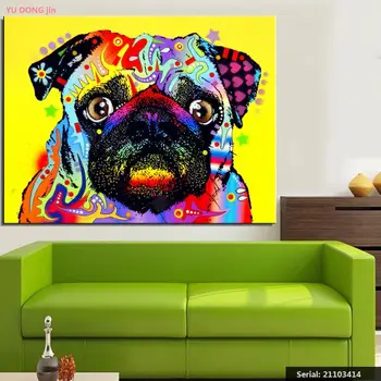 

Color animal Animal Classical oil Painting Drawing art Spray Unframed Canvas wall square hologram design iron iron21103414