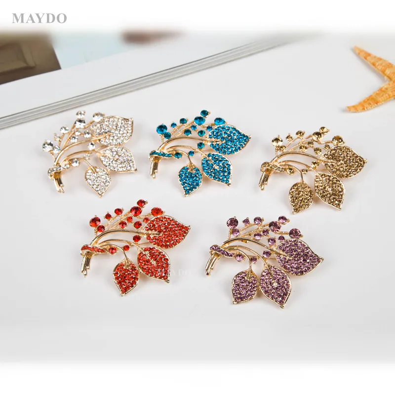 

3 шт./комплект, Женская Брошь В Виде Цветка с кристаллами