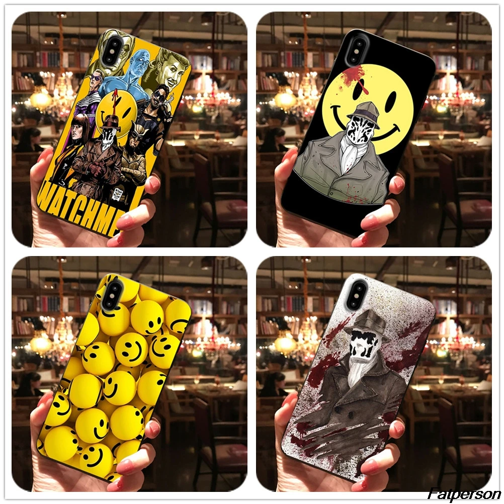 US TV Watchmen для Samsung s8 s9 s10plus S7 Edge черный мягкий силиконовый чехол iPhone 5s 6s 7 8plus X XR XS MAX |