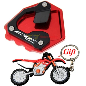 Для Honda CRF1000L Africa Твин ABS/DCT- CNC алюминиевый мотоцикл боковой подставки подставка удлинитель коврик увеличитель - Цвет: 7