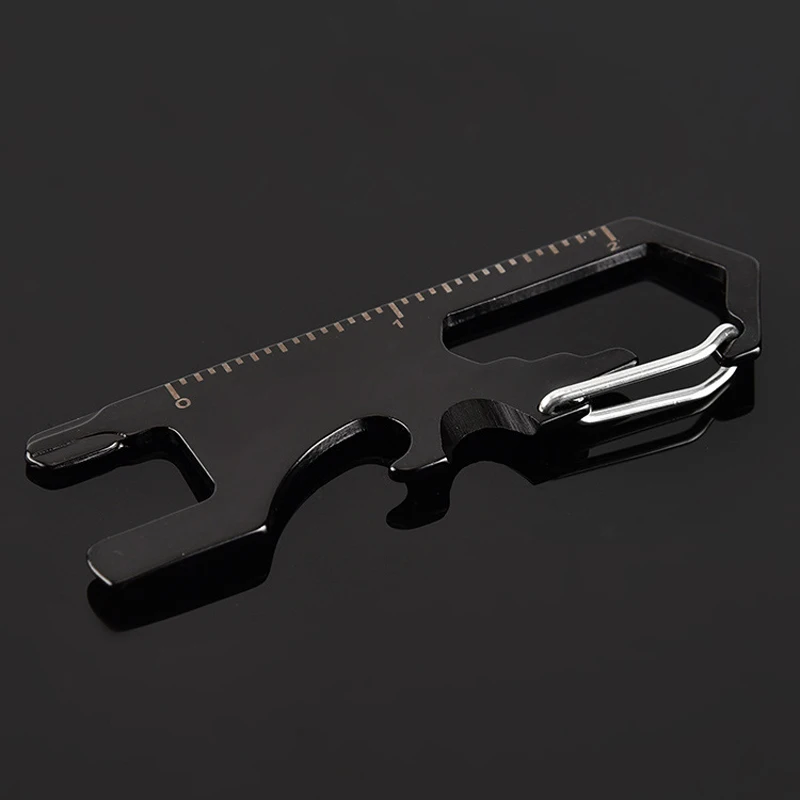 

Keychain Multitools EDC Outdoor Camping Stainless Steel Outdoor Survival Multi-function Tool Manicure Bottle Opener wrench