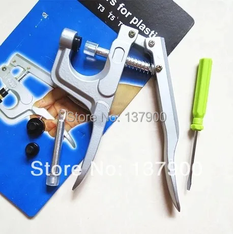 

1 Set Snap Pliers Fastener Snap On Tool Button Press Setter Kit Screwdriver DIY+150 sets of snap
