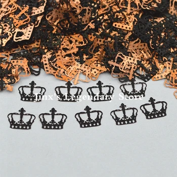 

black metal nail foil decals sticker for 3d Nail Art Decor Slice Stickers Decal decorations beauty tools Imperial crown Design