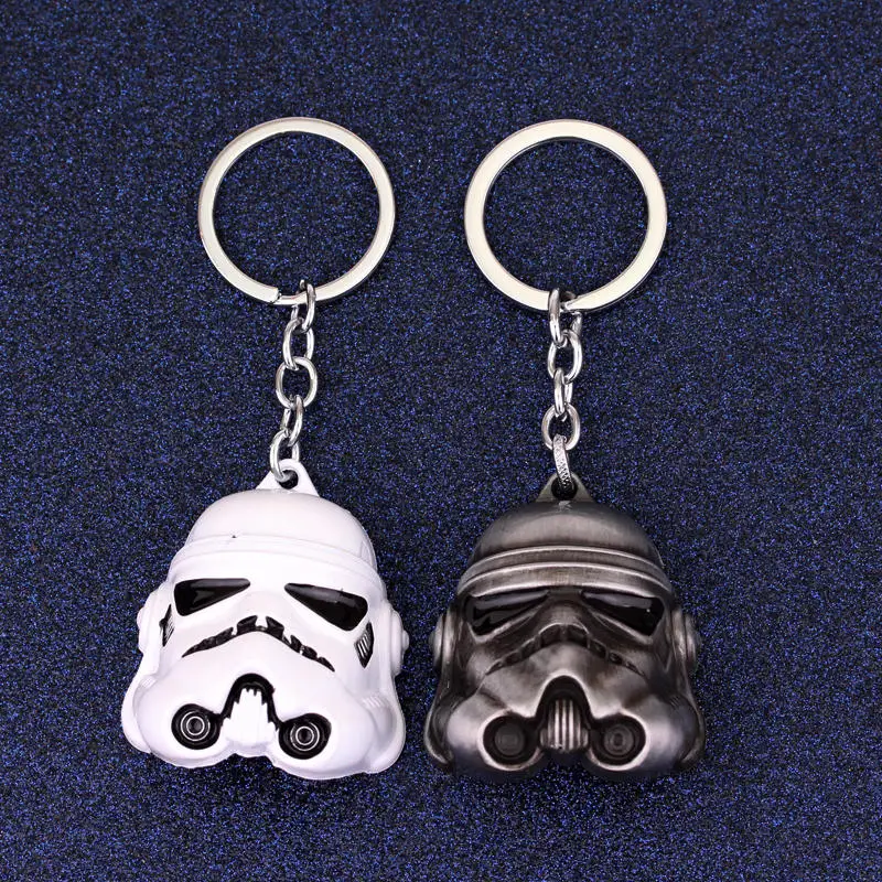MQCHUN Star Wars Keychain 3D Stormtrooper Darth Vader Soldiers Mask