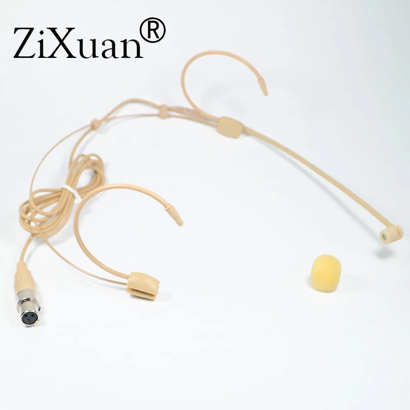 Pro Skin все XLR 3PIN TA3F двойной ушной крючок Mic головной убор гарнитура микрофон для AKG