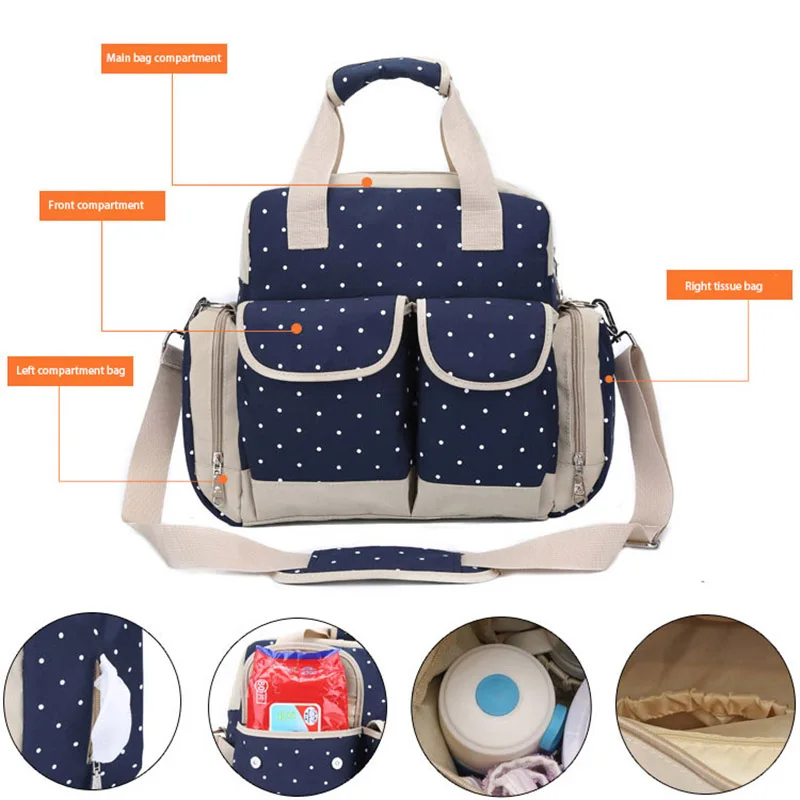 Рюкзак для подгузников вместительный водонепроницаемый 5 шт./компл.|diaper bag large|nappy