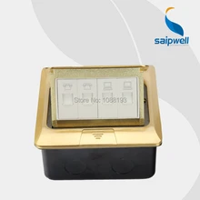 Четыре отверстия многофункциональный телефон, компьютер подключения напольная розетка/заземленная розетка(220 В 15а