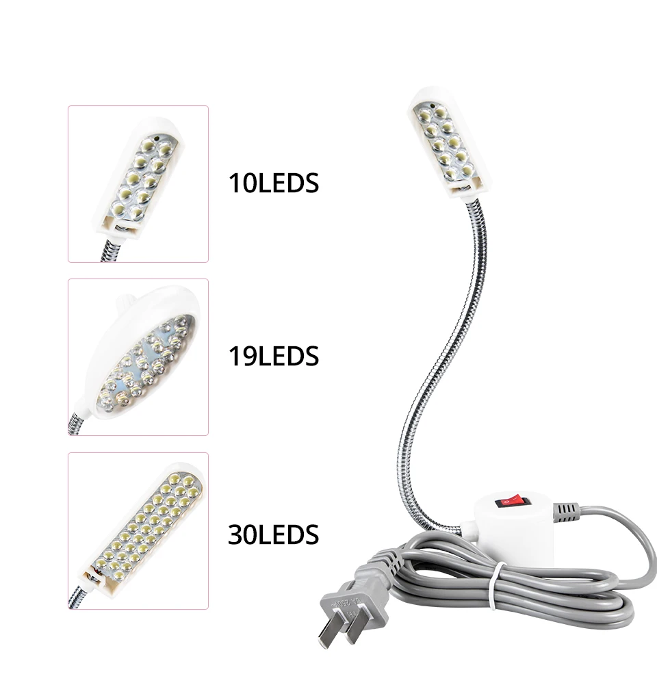 Швейная машина, светодиодный светильник, светильник для одежды, магнитная Рабочая лампа для всех швейных машин, промышленный светильник s