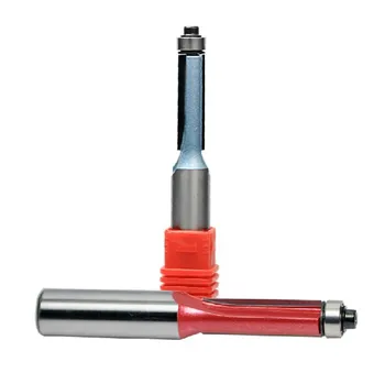 

Double Flutes 1/2" x 1/2" Straight Flush Trim Router Cutter Bit with Bearing