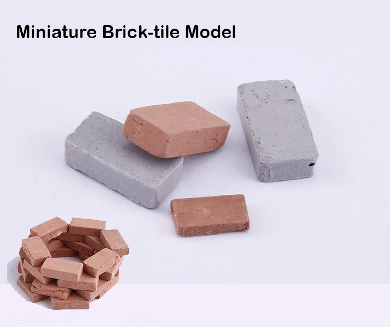  miniature Brick tiles Scene model DIY Sand Table manual wall Architectural Landscape scenario model
