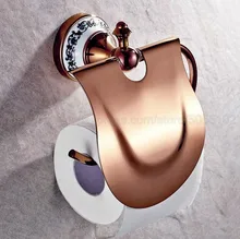 Rose Gold Brass Toilet Paper Holder Roll Holder Tissue Holder Bathroom Accessories Products Paper Hanger zba385 цена Rose Gold Brass Toilet Paper Holder Roll Holder Tissue Holder Bathroom Accessories Products Paper Hanger zba385 цены онлайн