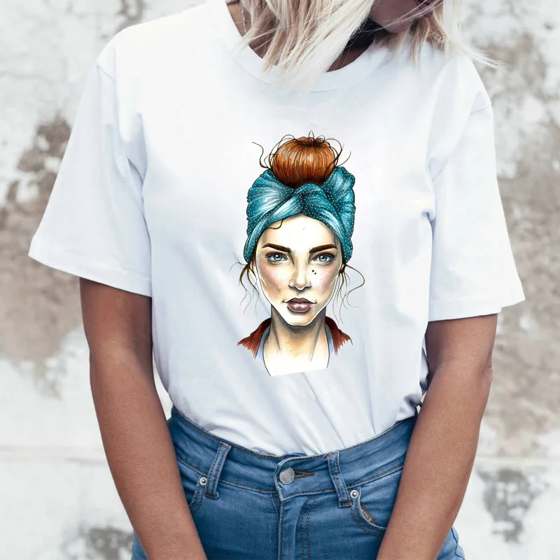 

ZOGANKI Harajuku Women T Shirt Summer Round Neck Tops Tee Female Cartoon T-shirts Funny Short Sleeve Tees Shirt Woman T-shirts