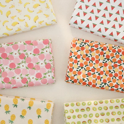 

Half Meter Fruits Printed Cotton Fabric for Baby Bedding Pillows Blankets Cushions Sewing Fabric Material Telas to Patchwork