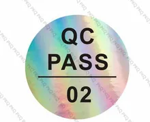 

QC Adhesive Label Sticker Hologram Label Sticker QC PASSED Laser Stickers 4000pcs/lot Security Label Warranty Label Waterproof