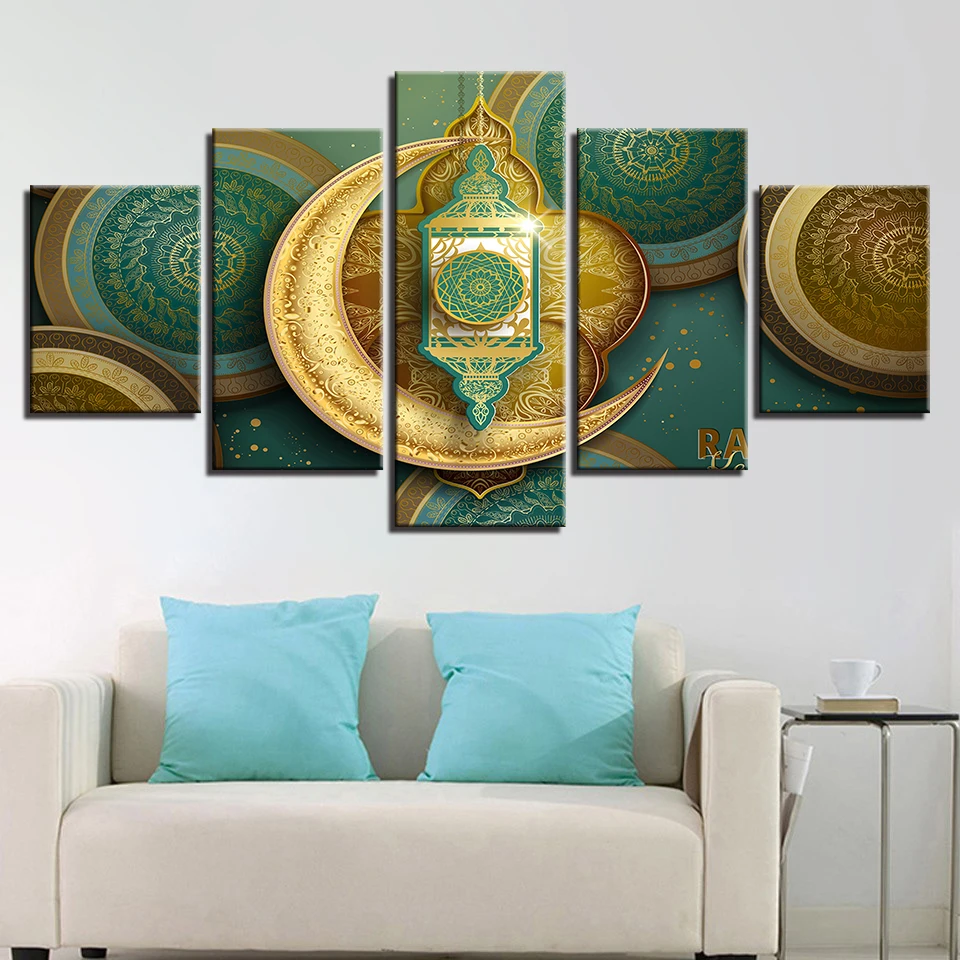Decoration-Living-Room-Wall-Art-Paintings-5-Pieces-HD-Printed-Islamic-Muslim-Mosque-Ramadan-Poster-Canvas (2)