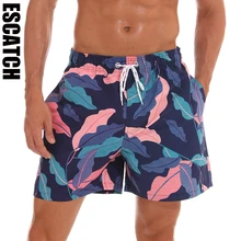 Escatch мужские пляжные шорты Бермуды шорты для серфинга летние спортивные быстросохнущие купальники ES001C размера плюс XXXL