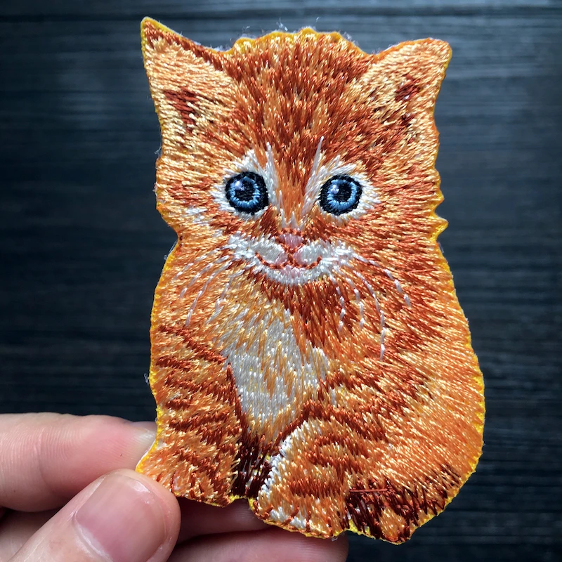 Buy 1PCS Cute Yellow Cat Patches for Clothing Iron on