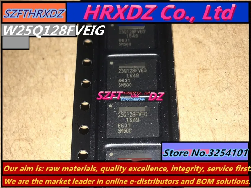 SZFTHRXDZ 100% Новый оригинальный 10 шт. W25Q128FVEIG W25Q128JVEIQ W25Q256FVEIM W25Q256JVEIQ WSON8 | Обустройство
