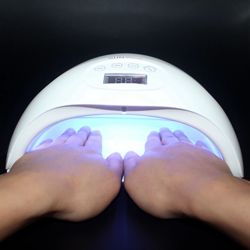 

SUN5 Plus 48W UV lamp LED Nail Dryer Dual Hands Nail lamp Curing For UV Gel Nail Polish With LCD Timer Display Sensor