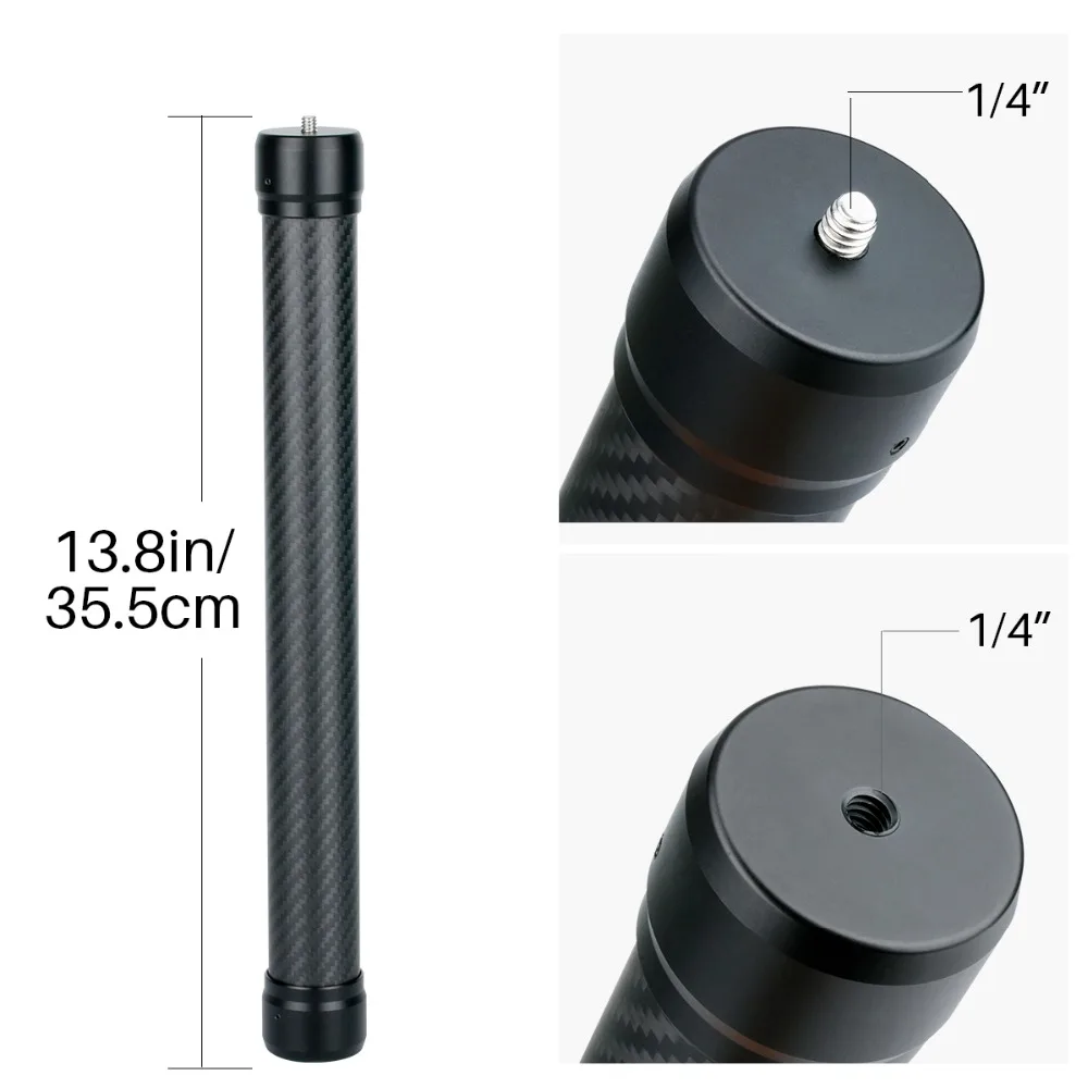 Acessórios para Dji Vara de Fibra de Carbono Cnc da Liga de Alumínio Agimbalgear Dh10 Extensão Extensão Handheld Pólo Estabilizador Ronin s - Image 5