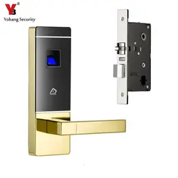 YobangSecurity умный дом входной двери отпечатков пальцев + 4 карты + 2 Ключи электронные интеллектуальные пальцев замок