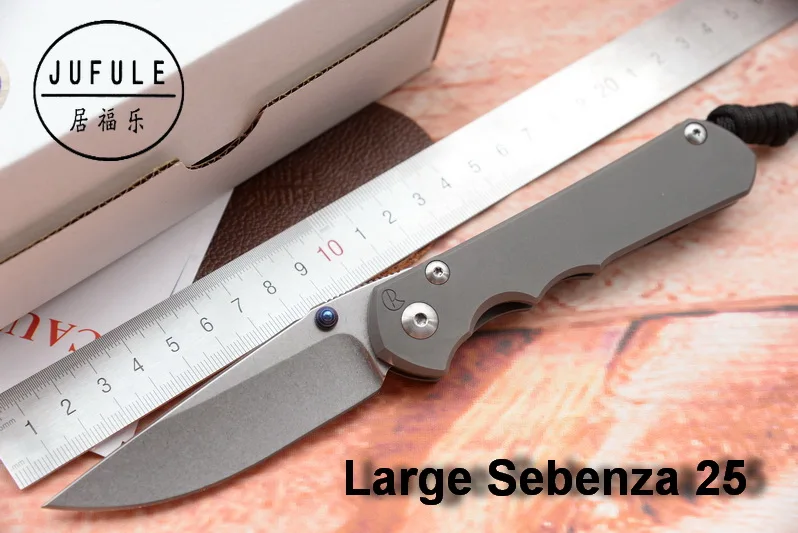 JUFULE OEM большой Sebenza Inkosi 25 CPM S35vn titanium Ручка складной овощи фрукты карман Отдых на природе Охота EDC инструмент кухонный нож