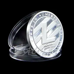 Коллекционная монета 1 унций чистая. 999 Посеребренная 25 LTC Litecoin Vires in Numeris медальон монета новая Y084 Горячая продажа