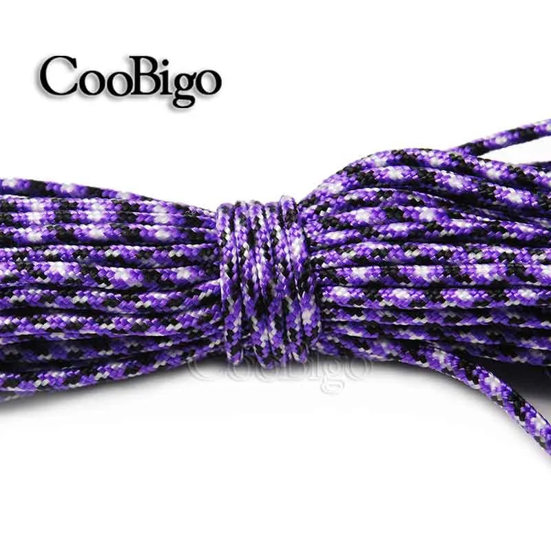 1 шт 50ft Dia.2mm Strand Core Paracord браслет талреп Кемпинг веревка для выживания парашют шнур# S0025-50A/B(Mix-s