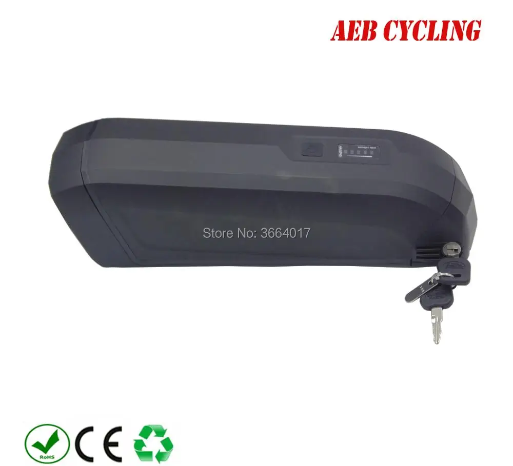 Cheap Free shipping Plastic case Hailong-2 down tube ebike battery case 40 Pcs 18650 cells ebike battery shark case for city bike 4