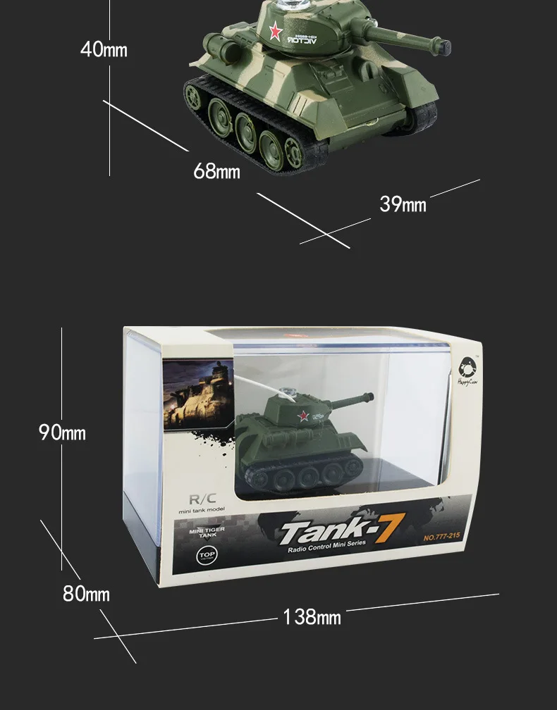 Радиоуправляемый Танк Мини-Тигр радиоуправляемая модель танка имитирует пульт дистанционного управления Радиоуправляемый Танк радиоуправляемые светодиодные электронные игрушки танк для детей