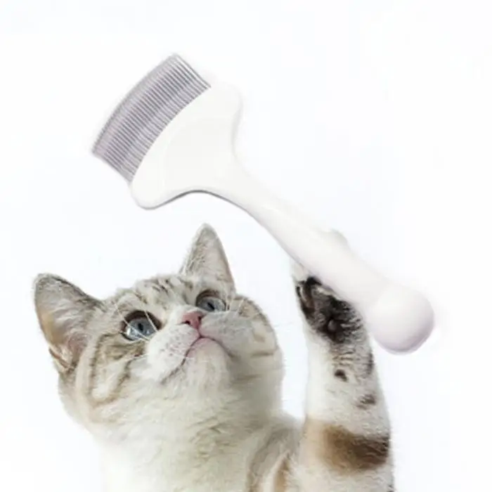 Новая кошачья Расческа с открытым узлом, расческа для ухода за волосами, расческа для котенка