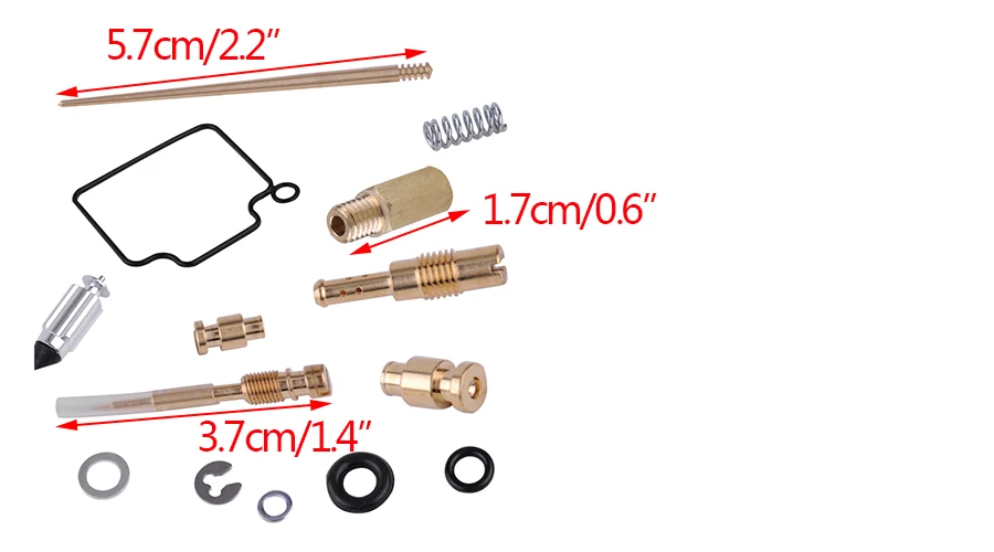 DWCX 13 шт. резинометаллические устройство для ремонта карбюратора ремонт карбюратора комплект 03-044 Подходит для Honda TRX400EX 1999 2002001 2002 2003 2004