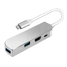 USB HUB Type C to HDMI Dual USB 3.0 HUB With Type C PD Power Charging For Macbook Samsung S8 + HUAWEI Mate 10 USB-C HUB USB 3.1