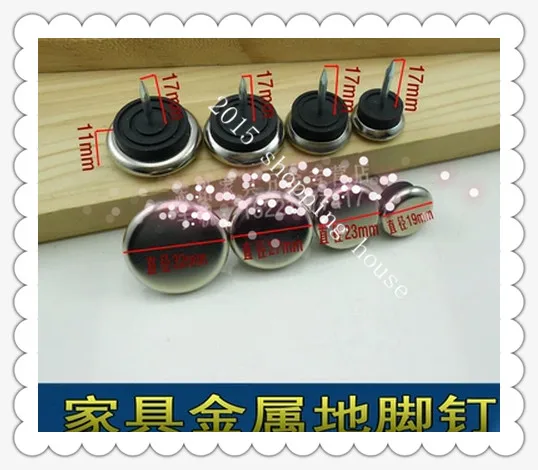 

Furniture accessories High-grade metal pin anchor nail flat nails foot mat nylon 22MM