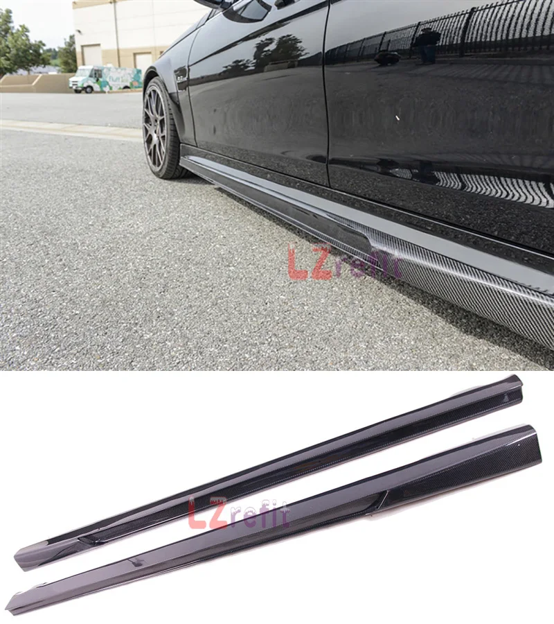 

Real Carbon Fiber Side Skirts Spoiler Splitter For Mercedes Benz W204 C63 F/L Coupe Sedan 12-15