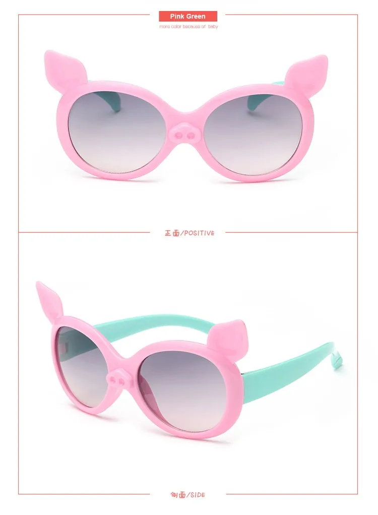Лаура Фея милая, стильная с изображением мультипликационной свинки, изображение поляризованные солнцезащитные очки для женщин дети UV400 защиты солнцезащитные очки oculos de sol masculino infantil