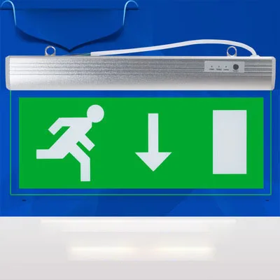 1 Pc Acrylic Tag Safety Exit Indicator Lamp Crest Fire Emergency 1 Pc Acrylic Tag Safety Exit Indicator Lamp Crest Fire Emergency Light Charging Led Plug 2 Face Printing In Lights From