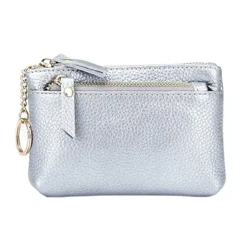 

PinShang Women's PU Leather Lichee Pattern Solid Color Mini Wallet Purse Coin Holder Keys Handbag Wallets and Purses ZK30