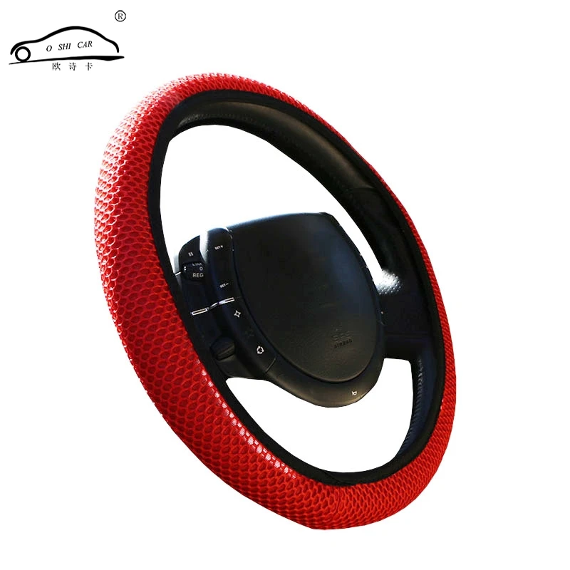 

Sandwich Fabric Handmade Steering Wheel Cover Breathability Skidproof Universal Fits Most Car Styling Steering Wheel