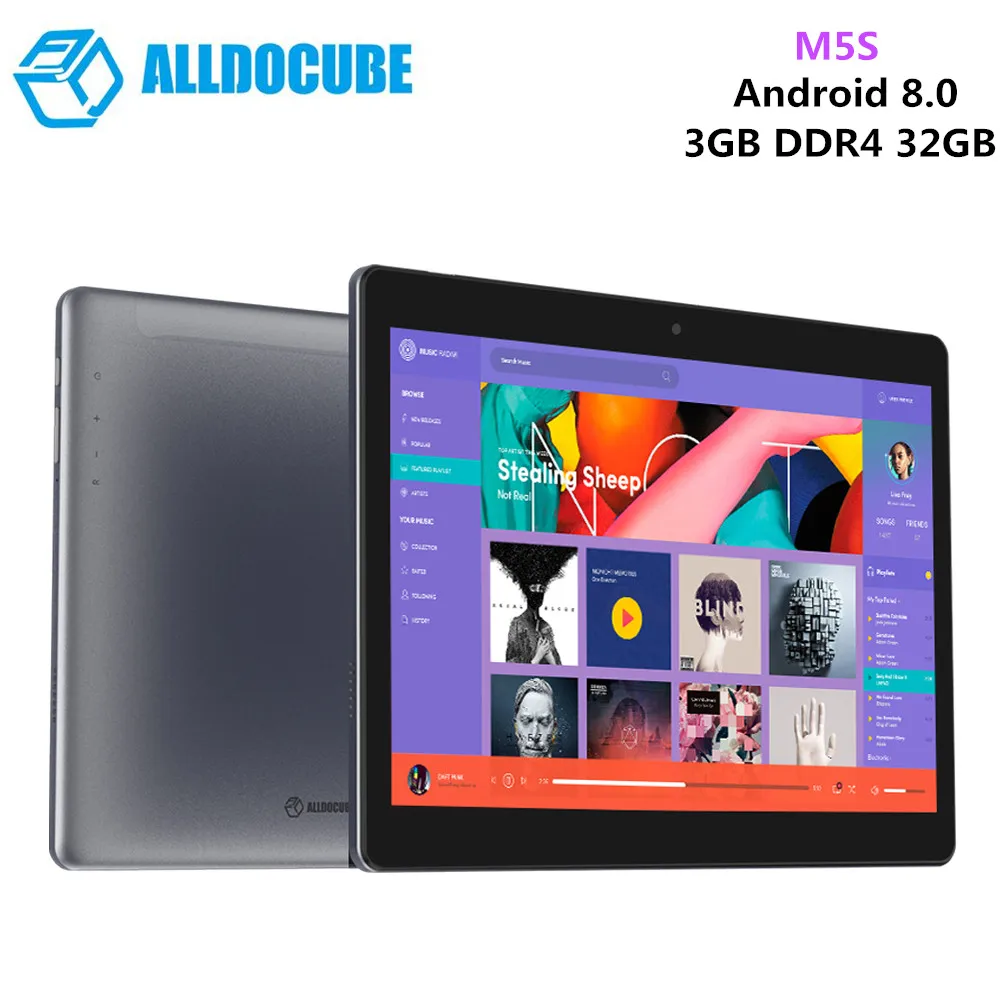 

Original ALLDOCUBE M5S 4G Phablet Tablet PC Android 8.0 10.1'' MTK X20 Deca Core Tablet 3GB 32GB WiFi Dual SIM Card 5MP Camera