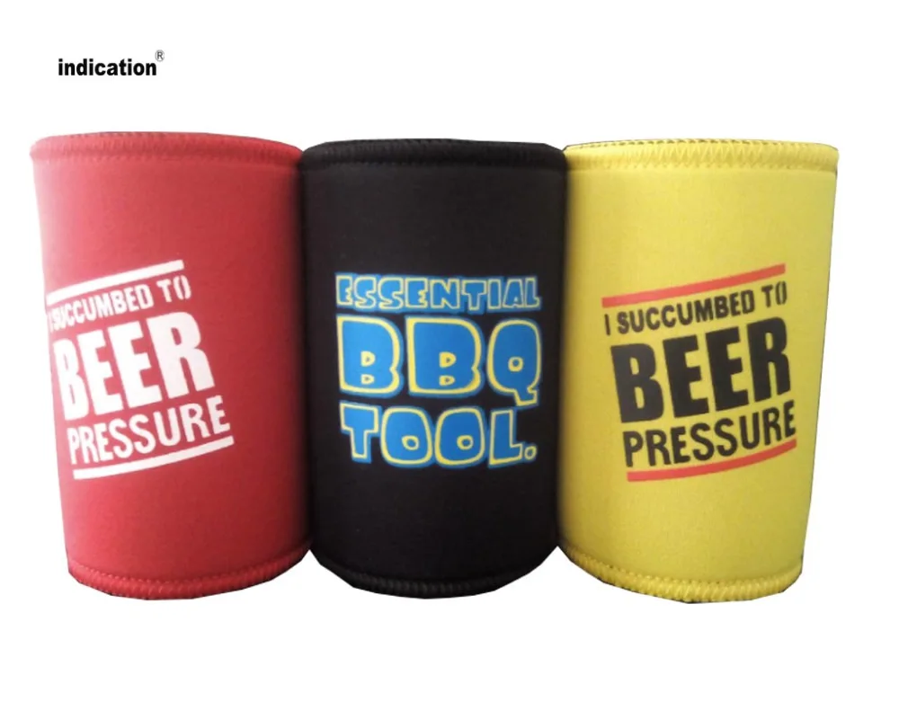 Custom Logo Can Cooler Neoprene Stubby Beer Bottle Holder Insulated Can