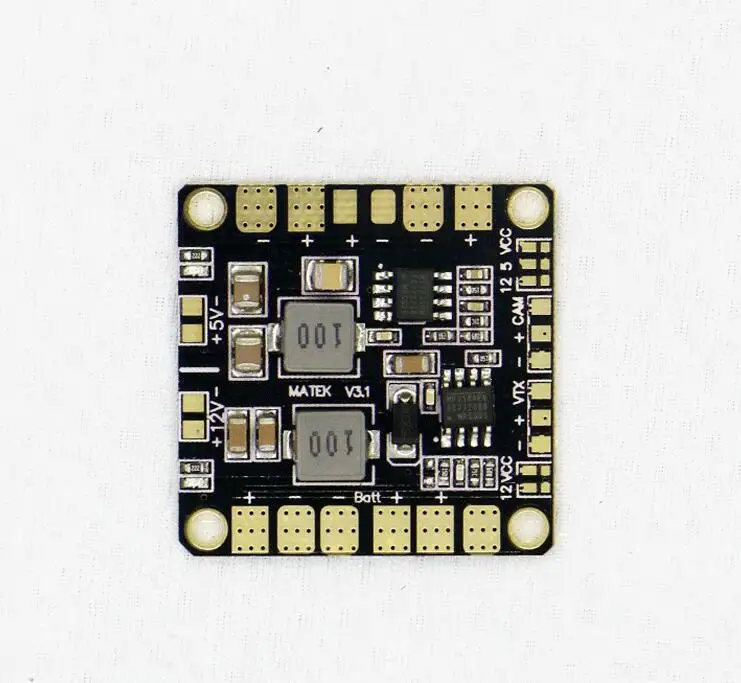 Мини концентратор питания Matek плата распределения PDB с BEC 5 В и 12 для FPV QAV250 ZMR250