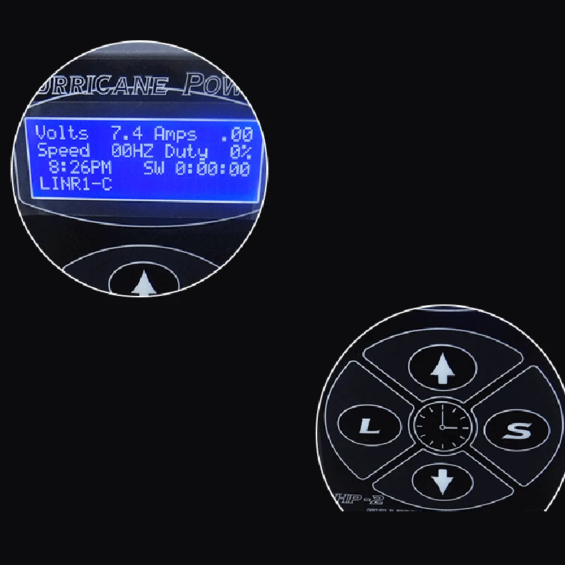 Hp-2 Hurricane Татуировка питания цифровой ЖК-дисплей питания для комплектов машина США вилка