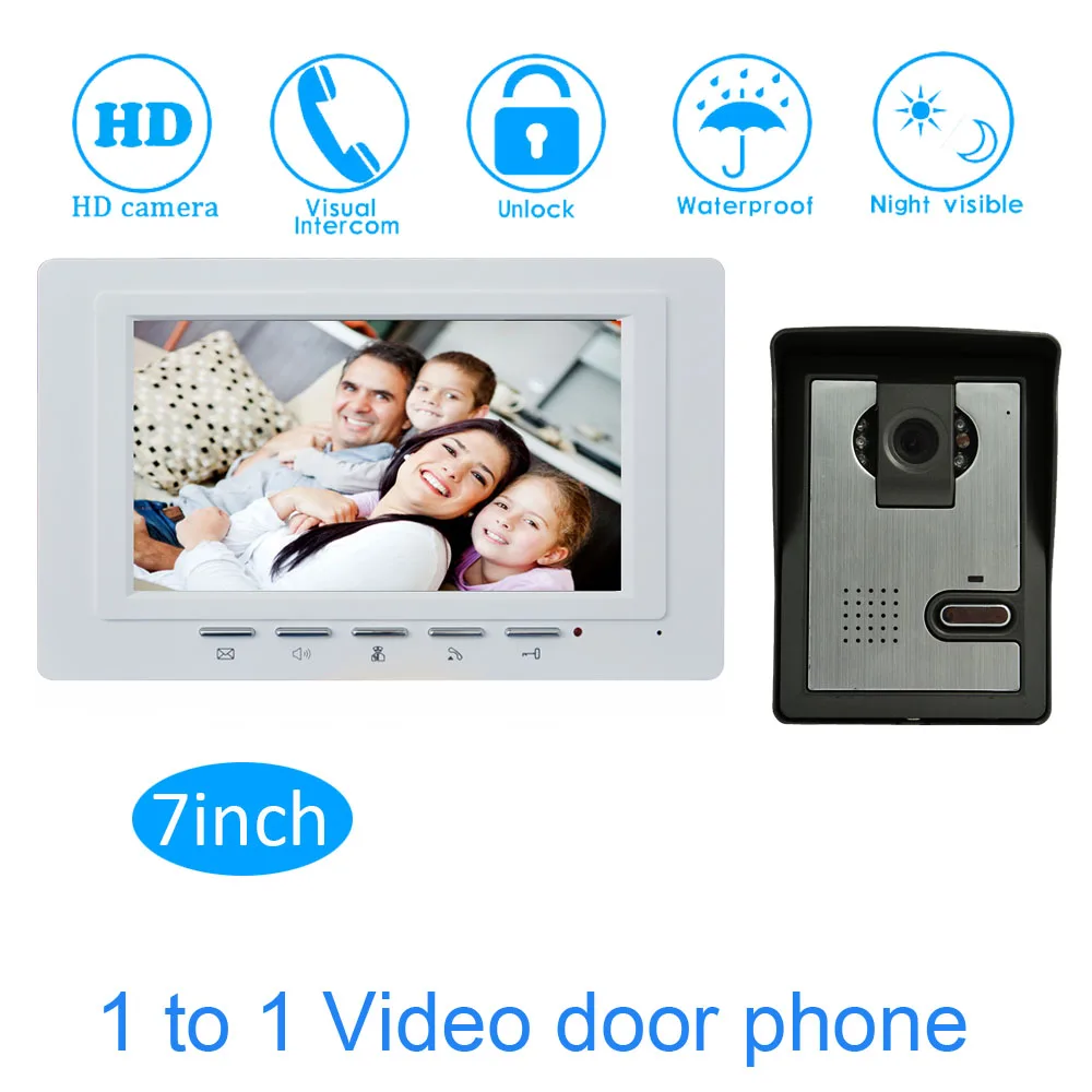 ^*Best Offers New 7Inch LCD monitor Color display wired Video doorphone Smart home Doorbell Security Camera building intercom ^*Best Offers New 7Inch LCD monitor Color display wired Video doorphone Smart home Doorbell Security Camera building intercom