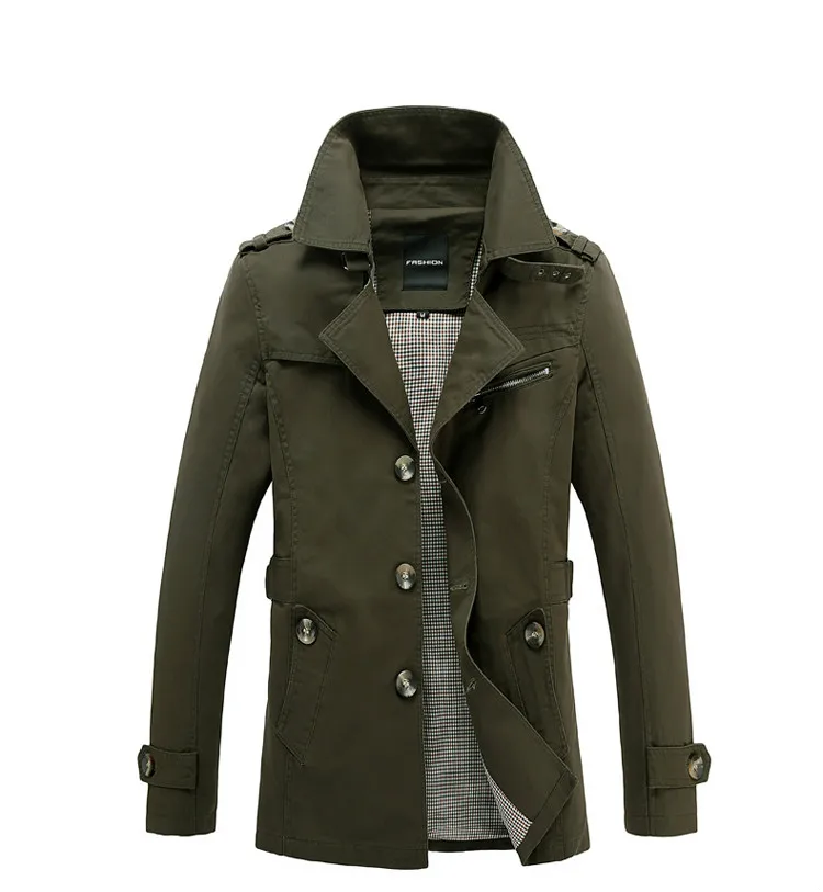 Бренд, Мужское пальто, длинная куртка, пальто, мужской Тренч, плащ, ветровка, верхняя одежда, хлопковая ткань, одежда
