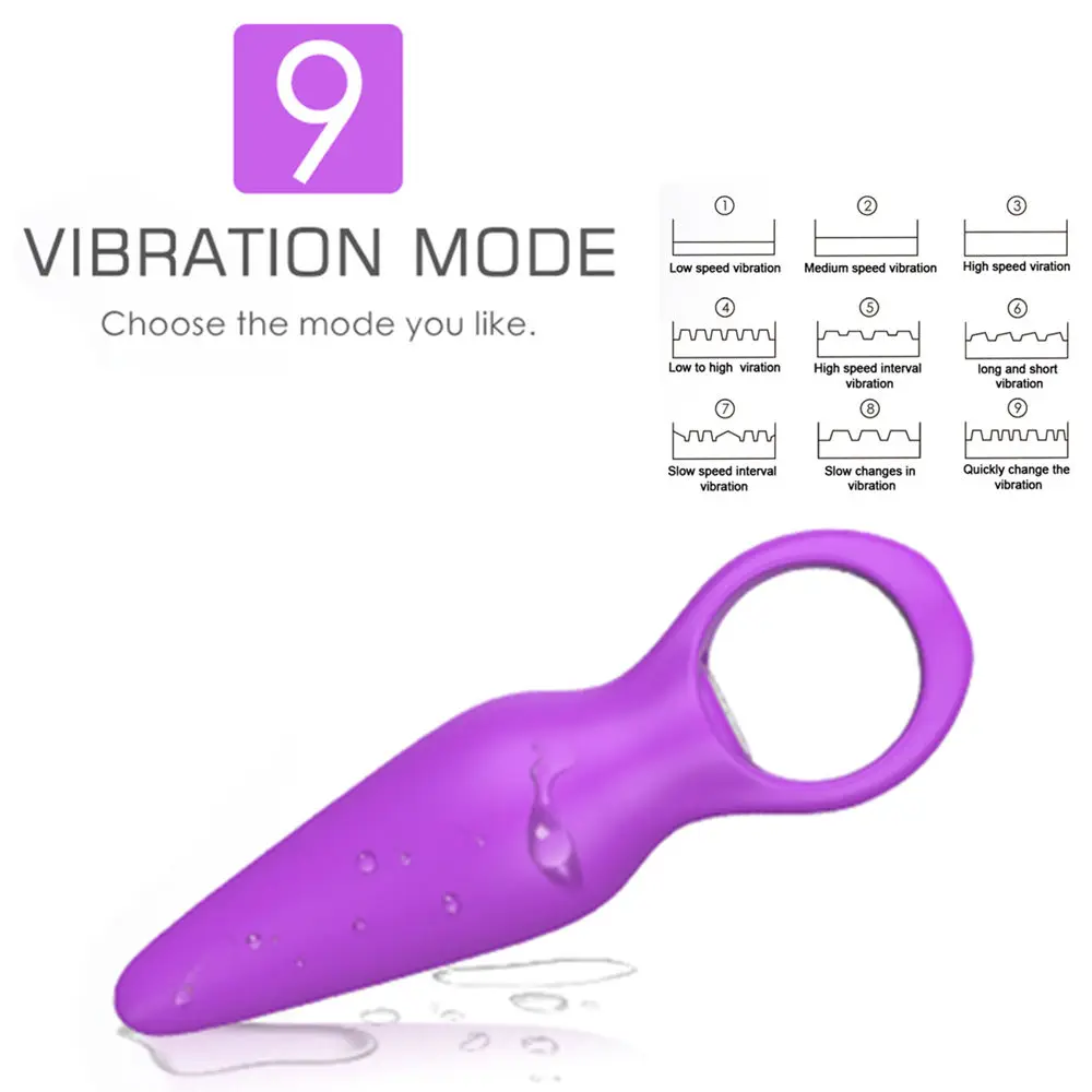 Vibratore del vibratore del punto G per l'uomo Mini vibratore delle perline anali elastiche Giocattoli del sesso in silicone per le donne Clitoride_voghion.com