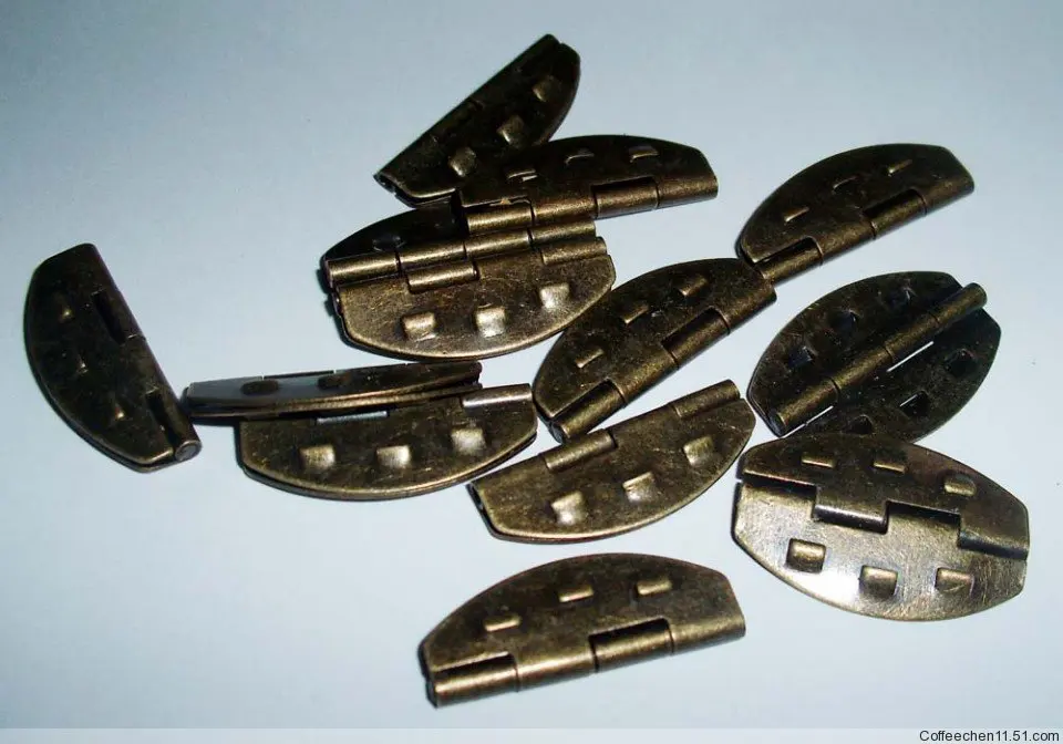 100pcs 26*17MM Olive Hinge Wooden box hinge Small hinge line Antique